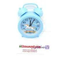 ساعت رومیزی گرد زنگ دار آبی(پونی)