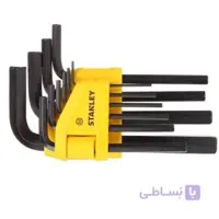 آلن 10 عددی استنلی مدل 0-69-253 ا Stanley 0-69-253 Folding Key-Set (10-piece), Silver