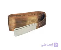 تسمه حمل بار کره ای برند Korea اصل ظرفیت 5 تن و عرض 12.5 سانتی متر رنگ قهوه ای