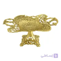 شیرینی خوری برنزی طرح مربع کد ۱۰۳۲