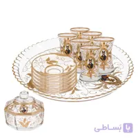 سرویس چایی خوری 14 پارچه طلایی