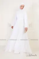 لباس عقد دانتل سفید 1