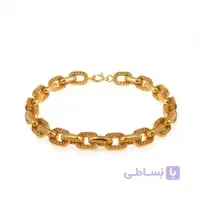 دستبند طلا طرح زنجیر فیوژن هرمس کد CB412