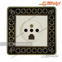 پریز تلفن دوکاره پارما کرم