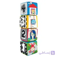 اسباب بازی مکعب 4 عددی وین فان Winfun Animal Pals Soft Blocks