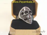 انگشتر اسپرت طرح اسکلت سایز 10 کد 04