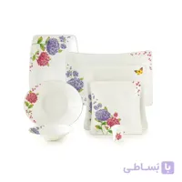 چینی زرین سرویس 6 نفره وینچی الیسه طرح روژ
