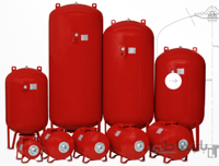 مخزن آب انبساط (بالن) واتس ترکیه ۶۰ لیتر درجه دار ۱ اینچ ۱۰ بار