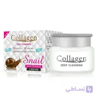 کرم روشن کننده صورت کلاژن ساز حلزون حجم 80 گرم
