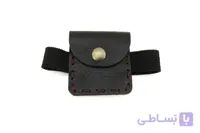 بازوبند و جاحرزی چرم طبیعی مشکی و عسلی