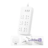 شش راهی برق و شارژر شیائومی مدل CXB6-1QM ا Xiaomi Power Strip and Charger - CXB6-1QM