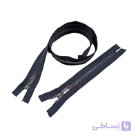 زیپ 70 و 20 سانتی تزئینی نقره ای کد 4033Z