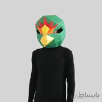 ماسک پرنده سبز