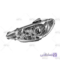 چراغ جلو اسپرت پژو 206 لنز دار ساده ا Bi-Xenon Front Light For Peugeot 206 Headlights