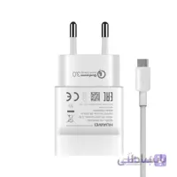 شارژر دیواری مدل HW-059200EHQ به همراه کابل تبدیل microUSBهوآوی ا HW-059200EHQ wall charger with Huawei microUSB conversion cable