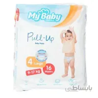 پوشک مای بیبی پول اپ سایز 4 بسته 16 عددی