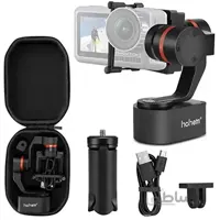 Hohem 3-Axal Gimbal for GoPro Hero 7/6/5/4/3 دوچرخه ثابت کننده پوشیدنی / کلاه ایمنی و گیربکس سوار ماشین برای دوربین اکشن (XG1)