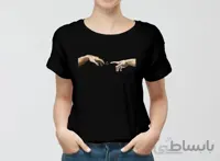 تیشرت creation of adam-تی شرت خلقت توسط ماهانا