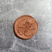 مهر و موم آماده ارکیده برنز ( تکی)