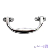 دستگیره آنتیک پلاستیکی نقره‌ای طول 140 میلی‌متر