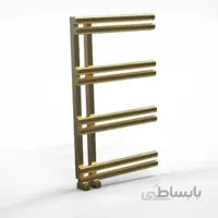 حوله خشک کن استیل طلایی مات مدل ناز