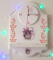 ساعت دیواری چوبی اتاق کودک کد ۱۰۲۱۷۳