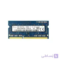 رم لپ تاپ DDR3L تک کاناله 1600 مگاهرتز CL11 اس کی هاینیکس مدل 12800S ظرفیت 4 گیگابایت ا SK HYNIX DDR3L 1600MHZ CL11 12800S RAM 4G