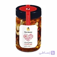 معجون عسل طبیعی و چهار مغز نیکا 350 گرمی