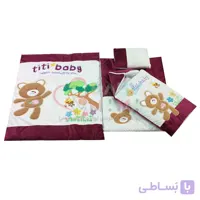 سرویس خواب مخمل TiTi Baby گلدوزی خرس و درخت
