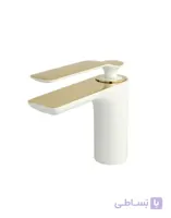 شیر روشویی ویولت سفید طلایی راسان ا Rassan Violet Basin