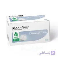 سرسوزن قلم انسولین اکیو فاین ۱۰۰ عددی | با طول ۴ میلی متر و ضخامت گیج ۳۲