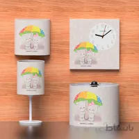 ست کامل اتاق خواب نوزاد طرح گربه چتری