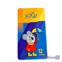 مداد رنگی 12 رنگ لوکی جعبه فلزی (Looky)