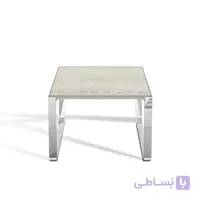 عسلی پایه استیل با صفحه چوبی مدل J180