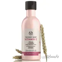 شوینده و پاک کننده صورت ویتامین ای Vitamin E بادی شاپ The Body Shop اصل حجم ۲۵۰ میل ا The Body Shop Vitamin E Cream Cleanser 250ml