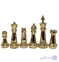مجموعه شش عددی دکوری مهره شطرنج طلایی