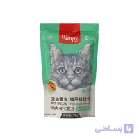 پوچ گربه ونپی با طعم مرغ و میگو وزن 80 گرمی