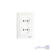 پریز برق دوقلو مدل الیزه اقتصادی فضل الکتریک