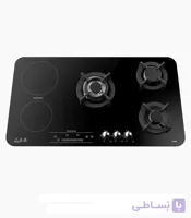 اجاق گاز صفحه ای آلتون 5 شعله مدل C511E ا ALTON C511E GLASS STOVE