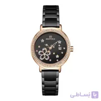 ساعت نیوی فورس زنانه مشکی مدل Naviforce 5016