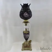 شمعدان حباب بنفش سنگی انتیک