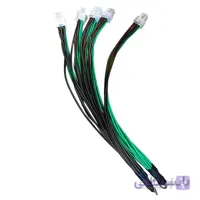دسته سیم اتصال پاور به هشبرد ماینر 5 سر سوکت 6 پین به 2 سر کابلشو به طول 30 سانتی متر