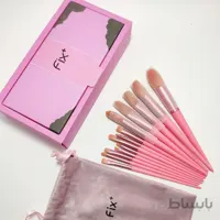 براش ۱۳تیکه پلاس صورتی