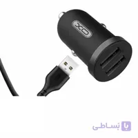 شارژر فندکی ایکس او مدل TZ08 به همراه کابل Lightning