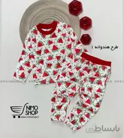 ست بلوز شلوار مخمل یلدایی طرح هندوانه
