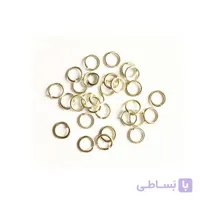 حلقه اتصال زیورآلات نقره ای 4mm بسته 100 عدد