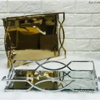 سینی کف اینه ای طرح لبخند