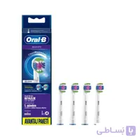 سری یدک مسواک برقی اورال بی Clean Maximiser مدل 3D WHITE بسته 4 عددی