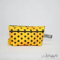 کیف اکسسوری طرح خال خالی نارنجی