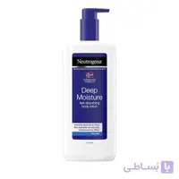 لوسیون بدن آبرسان عمیق پوست نوتروژینا مدل Deep Moisture حجم 250 میل